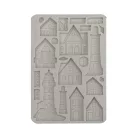 Stamperia Silent Sea Szilikon öntőforma A5 Houses and lighthouse Silicon Mould (1 db)