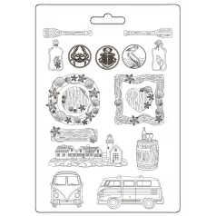 Stamperia Silent Sea Öntőforma A4  Soft Mould (1 db)