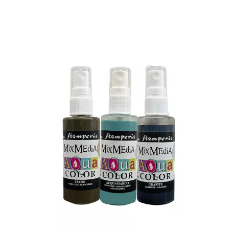 Stamperia Silent Sea Festék spray Aquacolor Paint Kit (3 db)