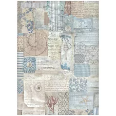   Stamperia Silent Sea Rizspapír A4 Texture Rice Paper (1 ív)