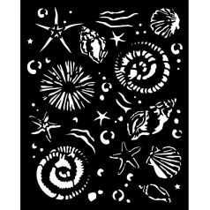   Stamperia Silent Sea Vastag stencil 20x25cm Starfish Thick Stencil  (1 db)