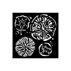   Stamperia Silent Sea Vastag stencil 12x12cm Sponges Thick Stencil  (1 db)