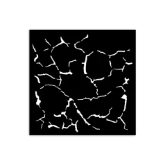   Stamperia Silent Sea Vastag stencil 12x12cm Crackle pattern Thick Stencil  (1 db)