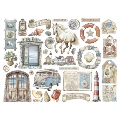 Stamperia Silent Sea Kivágatok Die Cuts Assorted (1 csomag)