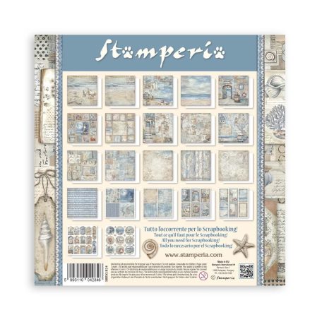 Stamperia Silent Sea Papírkészlet 12" (30 cm) Single Face Maxi Paper Pack (22 ív)