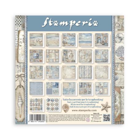 Stamperia Silent Sea Papírkészlet 8" (20 cm) Single Face Maxi Paper Pack (22 ív)