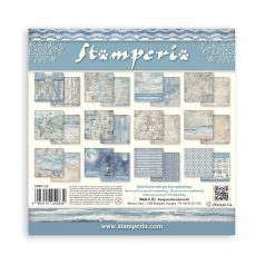   Stamperia Silent Sea Papírkészlet 8" (20 cm)  Backgrounds (10 ív)