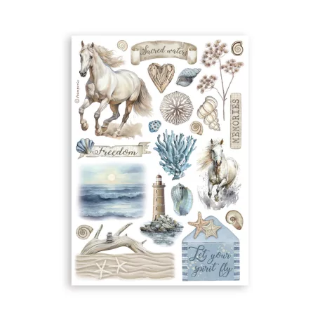 Stamperia Silent Sea Washi matrica Washi Pad (8 ív)