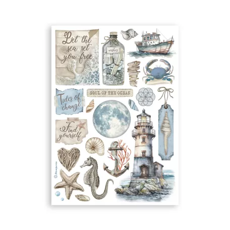 Stamperia Silent Sea Washi matrica Washi Pad (8 ív)