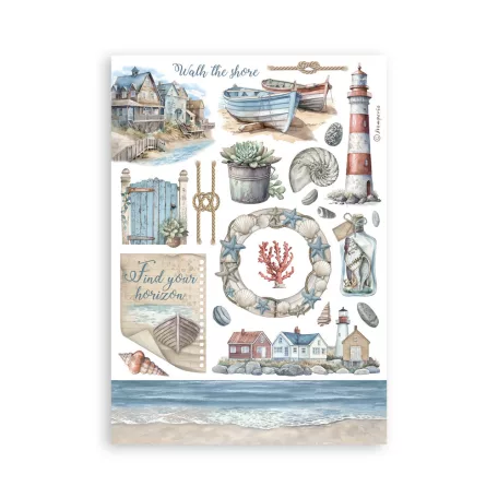 Stamperia Silent Sea Washi matrica Washi Pad (8 ív)