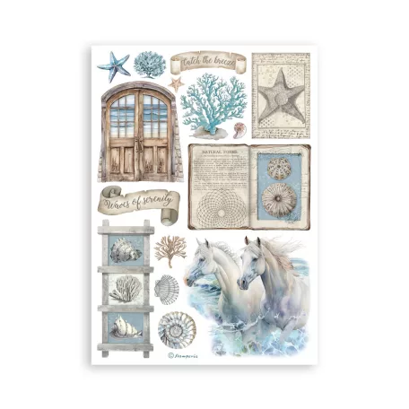 Stamperia Silent Sea Washi matrica Washi Pad (8 ív)