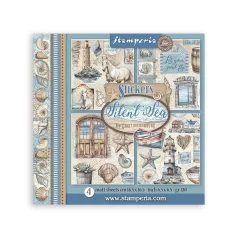 Stamperia Silent Sea Matrica 16x16cmStickers (4 ív)