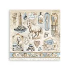 Stamperia Silent Sea Matrica 16x16cmStickers (4 ív)