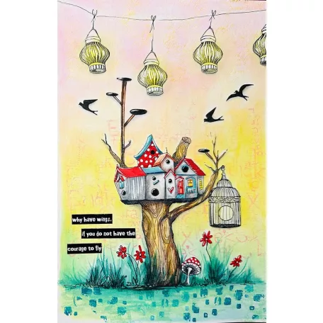 Art by Marlene Lovely Textures Szilikonbélyegző ABM Clear Stamp 1 csomag