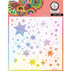   Art by Marlene Starry Night Stencil 8" (20 cm)  ABM Mask (1 db)