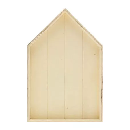 Stafil  Fa ház 38x25cm  Fa dekoráció (1 db)