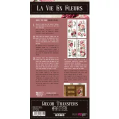   Papers For You Rosé Transzfer fólia Decor Transfers 6"X12" (15x30cm) 4 ív