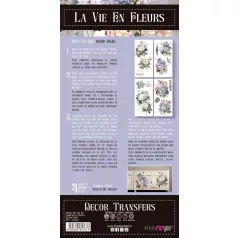   Papers For You Hydrangeas Transzfer fólia Decor Transfers 6"X12" (15x30cm) 4 ív