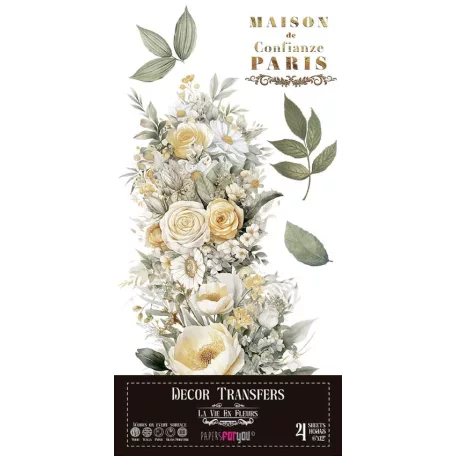 Papers For You Daisies Transzfer fólia Decor Transfers 6"X12" (15x30cm) 4 ív