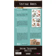   Papers For You Bikes Transzfer fólia Decor Transfers 6"X12" (15x30cm) 4 ív