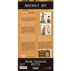   Papers For You Abstract Art Transzfer fólia Decor Transfers 6"X12" (15x30cm) 4 ív