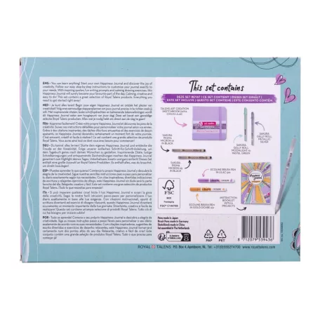 Talens Kreatív napló szett - Happiness Journal Set (1 csomag)