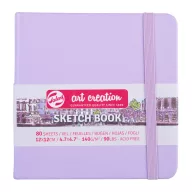   Talens Art Creation Rajz- és Vázlatfüzet 12x12 cm Pastel Violet / Sketch Book (80 lap)