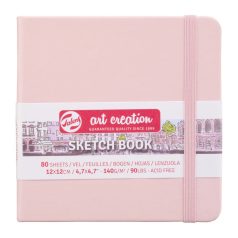   Talens Art Creation Rajz- és Vázlatfüzet 12x12 cm Pink / Sketch Book (80 lap)