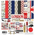 Carta Bella London Scrapbook papírkészlet 12" (30 cm) Collection Kit (1 csomag)