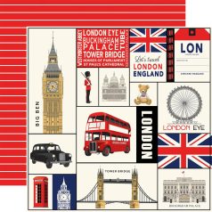   Carta Bella London Scrapbook papírkészlet 12" (30 cm) Collection Kit (1 csomag)
