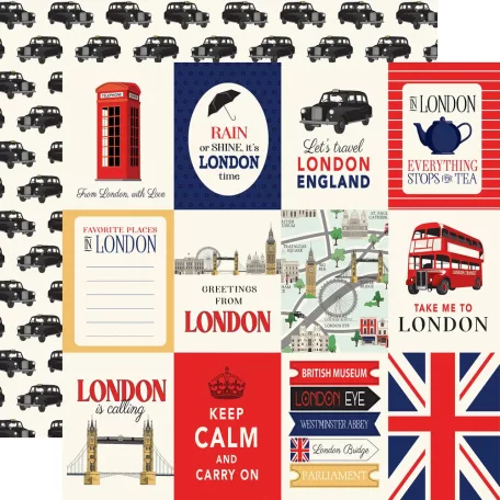 Carta Bella London Scrapbook papírkészlet 12" (30 cm) Collection Kit (1 csomag)