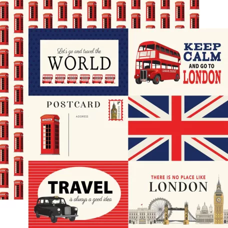 Carta Bella London Scrapbook papírkészlet 12" (30 cm) Collection Kit (1 csomag)