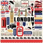 Carta Bella London Scrapbook papírkészlet 12" (30 cm) Collection Kit (1 csomag)