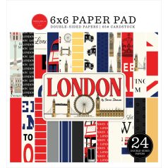   Carta Bella London Scrapbook papírkészlet 6" (15 cm) Paper Pack (24 lap)