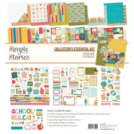   Simple Stories Book Fair Scrapbook papírkészlet Collector's Essential Kit 12" (30 cm) 1 csomag