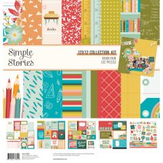   Simple Stories Book Fair Scrapbook papírkészlet Collection Kit 12" (30 cm) 1 csomag