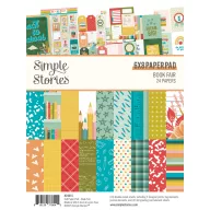   Simple Stories Book Fair Papírkészlet Paper Pad 6"x8" 24 lap