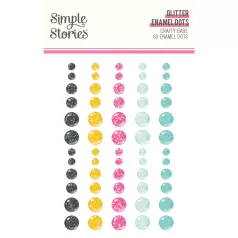 Simple Stories Crafty Babe Díszítőelem Enamel Dots 1 ív