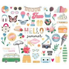 Simple Stories Sunny Days Kivágatok Bits & Pieces 1 csomag