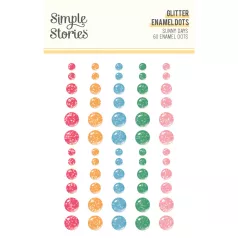 Simple Stories Sunny Days Díszítőelem Enamel Dots 1 ív