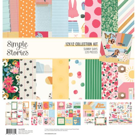 Simple Stories Sunny Days Scrapbook papírkészlet Collection Kit 12" (30 cm) 1 csomag