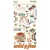 Simple Stories Simple Vintage Woodlands Chipboard matrica Chipboard Stickers  1 ív