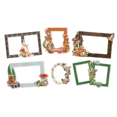   Simple Stories Simple Vintage Woodlands Chipboard Chipboard Frames 1 csomag