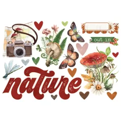   Simple Stories Simple Vintage Woodlands Kivágatok Simple Pages Pieces 1 csomag