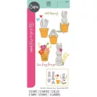 Sizzix Bunny Bits & Blooms Szilikonbélyegző Clear Stamps (1 csomag)