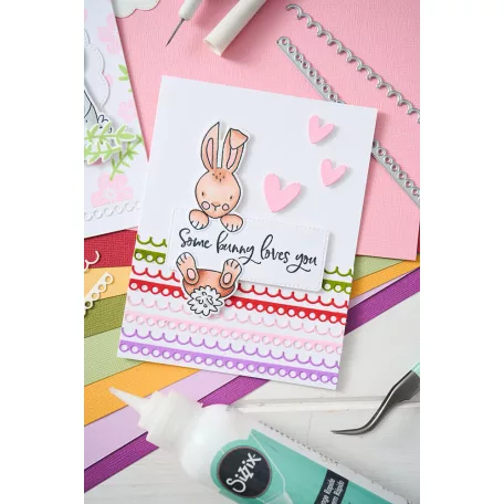 Sizzix Bunny Bits & Blooms Szilikonbélyegző Clear Stamps (1 csomag)