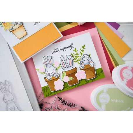 Sizzix Bunny Bits & Blooms Szilikonbélyegző Clear Stamps (1 csomag)