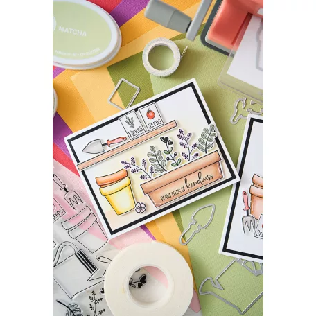 Sizzix Greenhouse Finds Szilikonbélyegző Clear Stamps (1 csomag)