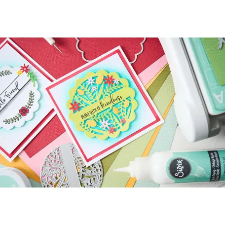 Sizzix Tulips & Blooms Circle Vágósablon Thinlits Die Set  (1 csomag)