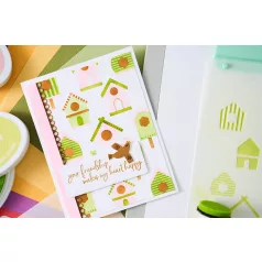 Sizzix Good Place to Land Stencil Layered Stencil (4 db)